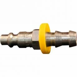 Milton 1736-6 M Style Industrial Push On and Lock Plug 3/8" Hose Barb 10 Pack