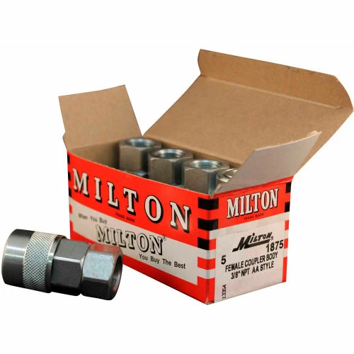 Milton 1875 AA Style Coupler 3/8" FNPT 5 Pack - Image 3
