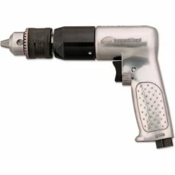 Ingersoll Rand Reversible Pistol Grip Air Drill, Standard Keyed, 1/2" Chuck, 500 RPM