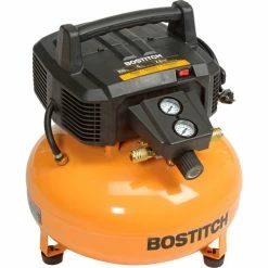 Bostitch BTFP02012, PortableElectirc Air Compressor , 0.8 HP, 6 Gallon, Pancake, 2.6 CFM
