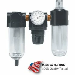 Arrow Pneumatics Arrow 1/4" Mini FRL 7682, Gauge, Poly Bowl, Manual