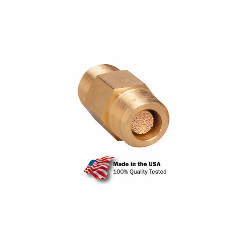 Arrow Pneumatics Arrow In-Line Nipple Filter Asp3101-40, Sintered Bronze, 1/8" Npt, 300 Psi - Pkg Qty 10