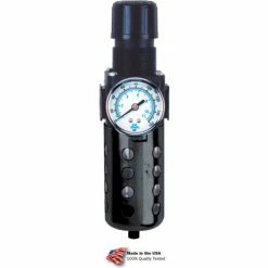 Arrow Pneumatics Arrow Tri-Star Filter/Regulator B754G, Zinc & Polycarbonate Bowl, 1/2" NPT, 150 PSI