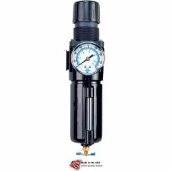 Arrow Pneumatics Arrow Integral Filter/Regulator With Gauge B754GW, Zinc Bowl, 1/2" NPT, 250 PSI