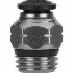 Aignep USA AIGNEP Straight Male, 50000N-6-1/2, 6MM Tube x 1/2" Swift-Fit Univ. Thread - Pkg Qty 10