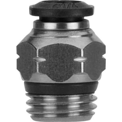 Aignep USA AIGNEP Straight Male, 50000N-6-1/2, 6MM Tube x 1/2" Swift-Fit Univ. Thread - Pkg Qty 10