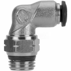 Aignep USA AIGNEP Swivel Elbow 50110N-6-1/8, 6mm Tube x 1/8" Swift-Fit Universal Thread - Pkg Qty 10