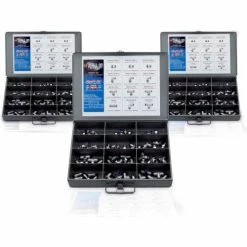 Aignep USA AIGNEP 4MM Tube Fitting Kit, 50861N-4, 60 Assorted Fittings, Durham Slide Drawer