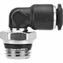 Aignep USA AIGNEP Swivel Elbow, 55110-6-1/8, 6mm Tube x 1/8" Swift-Fit Univ. Thread, Composite Body - Pkg Qty 10