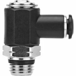 Aignep USA AIGNEP Flow Control, 55901-6-1/8, Screw Adj., 6MM Tube X 1/8" Swift-Fit, Composite Body