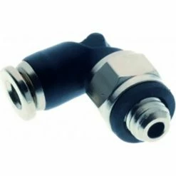 Aignep USA Swivel Elbow 4mm Tube x M7x1 Male - Pkg Qty 10