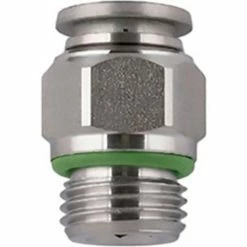 Aignep USA Straight Male Stainless Steel 10mm Tube x 1/2" Swift-Fit