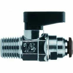 Aignep USA Ball Valve 1/4" Female x 1/4" Male BSPT