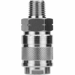 Aignep USA AIGNEP 1/4" Industrial Coupler X 1/2" Male Nptf, 80121-08 - Min Qty 7