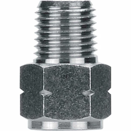 Aignep USA AIGNEP Adapter, 82241N-04-04, 1/4" Male NPTF x 1/4" Female G Thread, Nickel Plated Brass - Pkg Qty 10