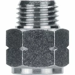 Aignep USA AIGNEP Adapter, 82242N-04-04, 1/4" Male G Thread x 1/4" Female NPTF, Nickel Plated Brass - Pkg Qty 10