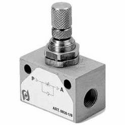 Aignep USA AIGNEP Inline Needle Valve 82860-02, 1/8" Female Nptf - Min Qty 5