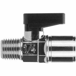 Aignep USA AIGNEP Mini Ball Valve 86310-04-04, Male X Female, 1/4" Nptf - Min Qty 9