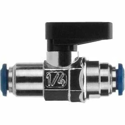 Aignep USA AIGNEP Mini Ball Valve 86320-02-02, 1/8" Tube X 1/8" Tube - Min Qty 6
