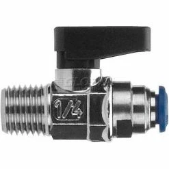Aignep USA AIGNEP Ball Valve 86330-06-06, 3/8" Tube X 3/8" Male Nptf - Min Qty 7