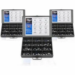 Aignep USA AIGNEP 1/4" Tube Fitting Kit, 87861-04, 60 Assorted 1/4" Fittings, Durham Slide Drawer