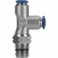 Aignep USA AIGNEP Swivel Male Run Tee 88222-04-04, 1/4" Tube x 1/4" NPTF - Pkg Qty 10