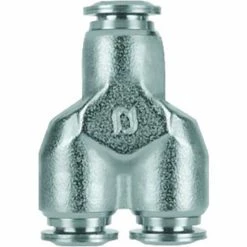 Aignep USA Union Y 1/4" Tube Metal - Pkg Qty 10