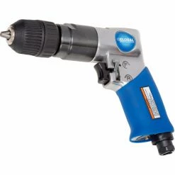 Global Industrial™ Reversible Pistol Grip Air Drill, Keyless, 3/8" Chuck, 2000 RPM