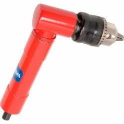 Global Industrial™ Right Angle Air Drill, Standard Keyed, 3/8" Chuck, 1800 RPM