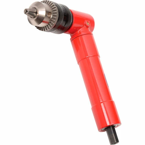 Global Industrial Right Angle Air Drill, Standard Keyed, 3/8" Chuck, 1800 RPM - Image 4