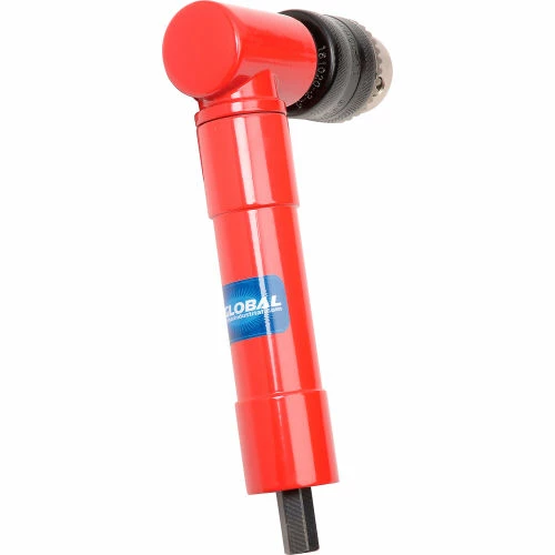 Global Industrial Right Angle Air Drill, Standard Keyed, 3/8" Chuck, 1800 RPM - Image 5