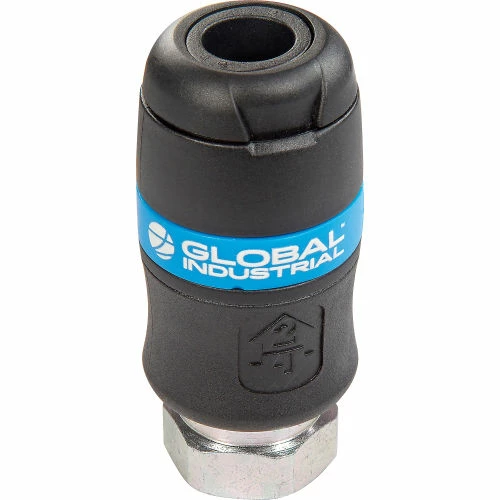 Global Industrial Safety Quick Coupling, European High Flow Interchange, 3/8" FNPT - Pkg Qty 10 - Image 2