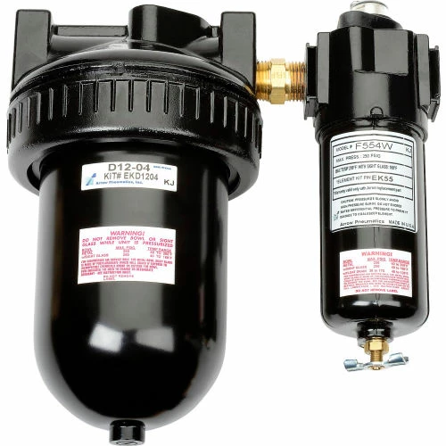 Arrow Pneumatics Arrow Economy StageAir 1 Qt. Desiccant Dryer D7612, Zinc & Aluminum Bowl, 1/2" NPT, 200 PSI - Image 2