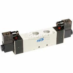 Bimba-Mead Pilot Solenoid Valve M4V430C-15-24VDC, 5 Port, 3 Pos, Dbl, 1/2" NPT, 24VDC, Cv=1.67