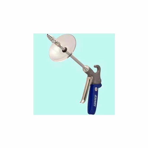 Exair 1290-6-CS, Soft Grip Safety Air Gun W/Adjustable Super Air Nozzle, 6" Ext. & Chip Shield, Zinc