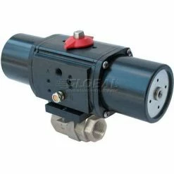 Gemini Valve® S/S Ball Valve W/500 Series Spring-Return Pneumatic Actuator, 1/2"