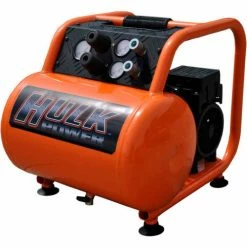 EMAX Portable Silent Air Electric Compressor 1.5 HP 5 Gal 5.29 CFM Dual Regulator