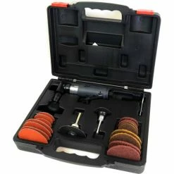 Ingersoll Rand 18 Pc. Rear Exhaust Right Angle Air Die Grinder Kit, 1/4" Collet, 20000 RPM