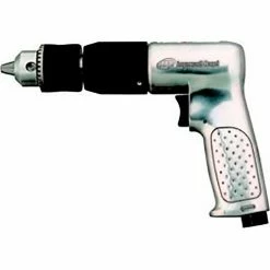 Ingersoll Rand Heavy Duty Reversible Pistol Grip Air Drill, 3/8" Chuck, 2000 RPM