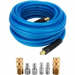 Milton Flex Hose & V Style Coupler & Plug Kit, 7 Piece