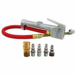 Milton Inflator Gauge & M Style Coupler & Plug Kit, 6 Piece