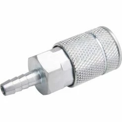 Freeman Tools Freeman Automotive Barbed Coupler With Clamp Z1414ABC, 1/4" x 1/4", Zinc