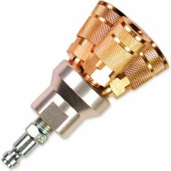 Primefit (3-Way) Round Auto Style Air Manifold with 6-Ball Brass Couplers, 1/4"