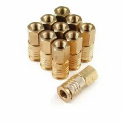 Primefit Universal Brass Coupler 1/4" x 1/4" Female NPT - Pack of 10