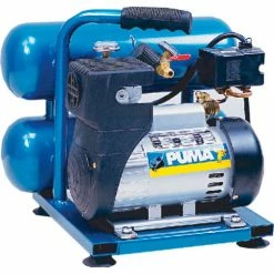 Puma LA5721, Portable Electric Air Compressor, 1 HP, 2 Gallon, Twin Stack, 2.2 CFM
