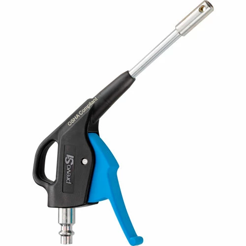 Prevosts1 Composite Blow Gun with Metal Nozzle and with Integrated 1/4" Plug, Industrial Profile