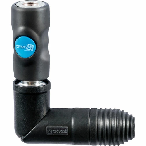 Prevost Prevo S1 Safety Swivel Quick Coupling - 1/4"Industrial Interchange with 3/8" FNPT Connection