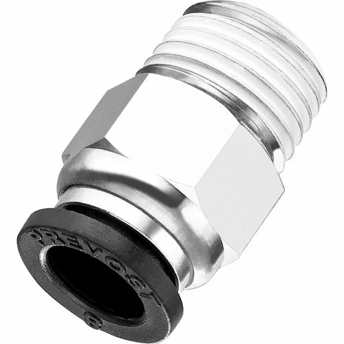 Prevost Conex Push-To-Connect Fittings 1/4 x 3/8" MNPT - Pkg Qty 10