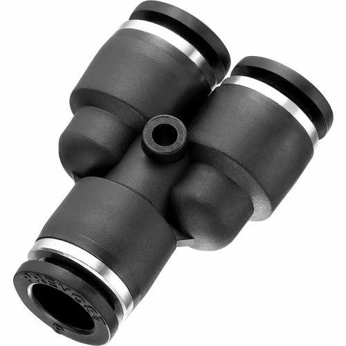 Prevost Conex Push-To-Connect Fittings 1/4" Equal Union Y/Tube - Pkg Qty 10