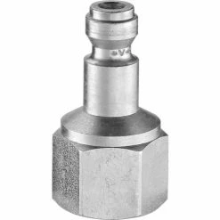 Prevost 1/4" Plug Body with Automotive Truflate Profile & 1/4" FNPT Connection Used w/USI Coupling - Pkg Qty 10